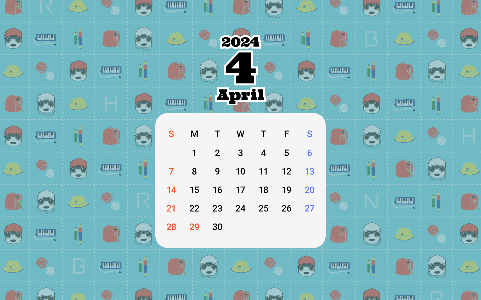 ロボホン　カレンダー
